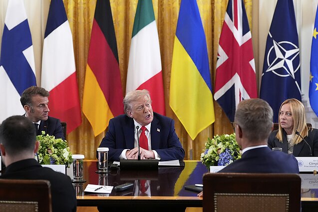 JAV ir Ukrainos prezidentų susitikimas su Europos lyderiais