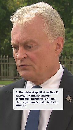 Nausėda skeptiškas dėl Saulytės: ar tikrai Lietuvoje nėra žmonių, kurie turi įdirbio?