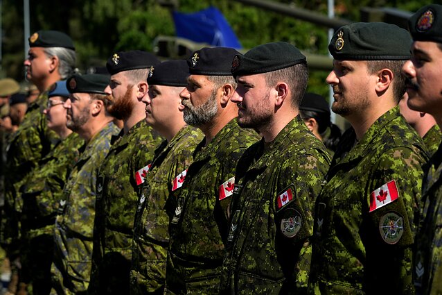 Canada's troops in Latvia.
