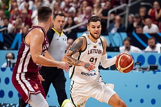 Deividas Sirvydis, Europos čempionatas: Lietuva – Latvija Deividas Sirvydis, Europos čempionatas: Lietuva – Latvija