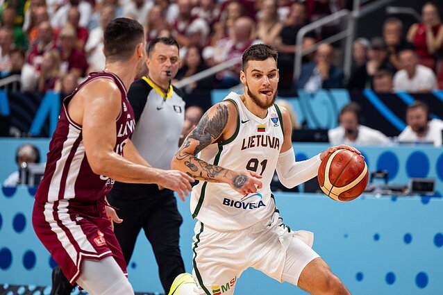Deividas Sirvydis, Europos čempionatas: Lietuva – Latvija Deividas Sirvydis, Europos čempionatas: Lietuva – Latvija