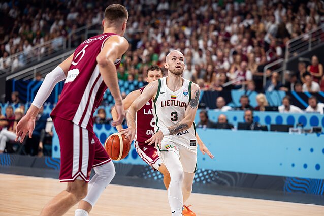 Arnas Velička, Europos čempionatas: Lietuva – Latvija Arnas Velička, Europos čempionatas: Lietuva – Latvija