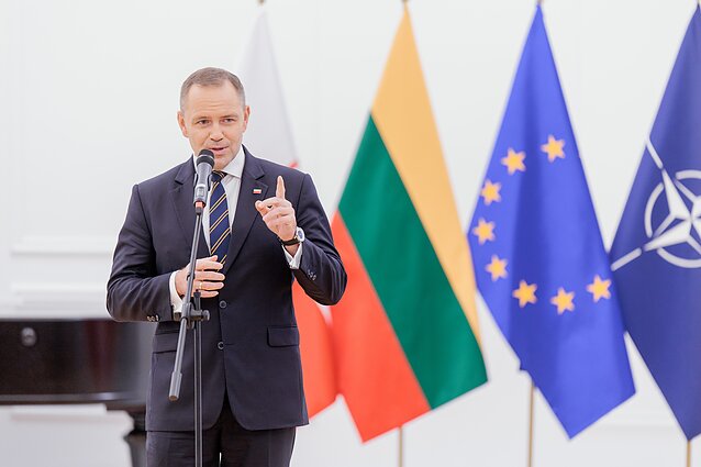 Spotkanie K. Nawrockiego ze społecznością polską. Karol Nawrocki