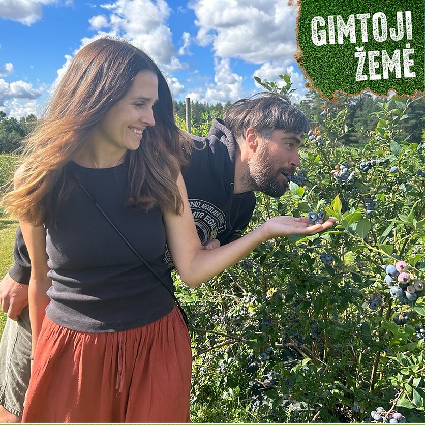 Ūkį „Šilauoga Vilnius“ plėtojantys - Ieva Gintautaitė ir Saulius Girniukaitis.
