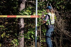Pożar na obrzeżach Wilna