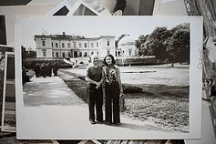 Karina Gorbulskytė su tėvu Palangoje