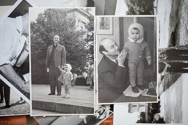 Gorbulskių šeimos albumas. Benjaminas Gorbulskis su dukrele Karina