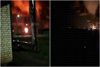 Dronais atakuota „Lukoil“ naftos saugykla Smolenske