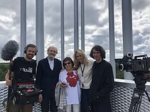 Filmavimo komanda su Irena Veisaite ir Arvo Pärt Estijoje Filmavimo komanda su Irena Veisaite ir Arvo Pärt Estijoje