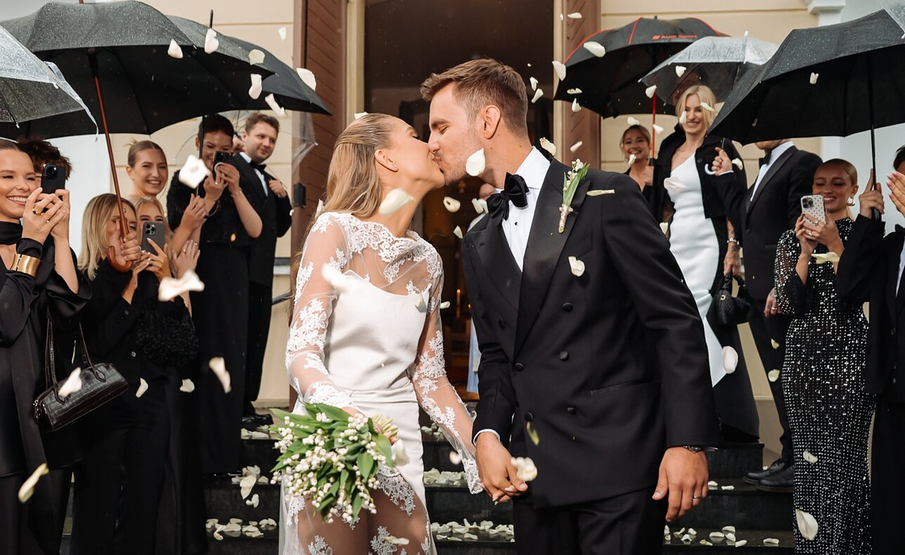 Paulinos Paukštaitytės ir Viliaus Popendikio vestuvių akimirka