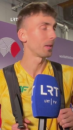 Šuolininkas į aukštį Juozas Baikštys debiutiniame pasaulio čempionate užėmė 22 vietą