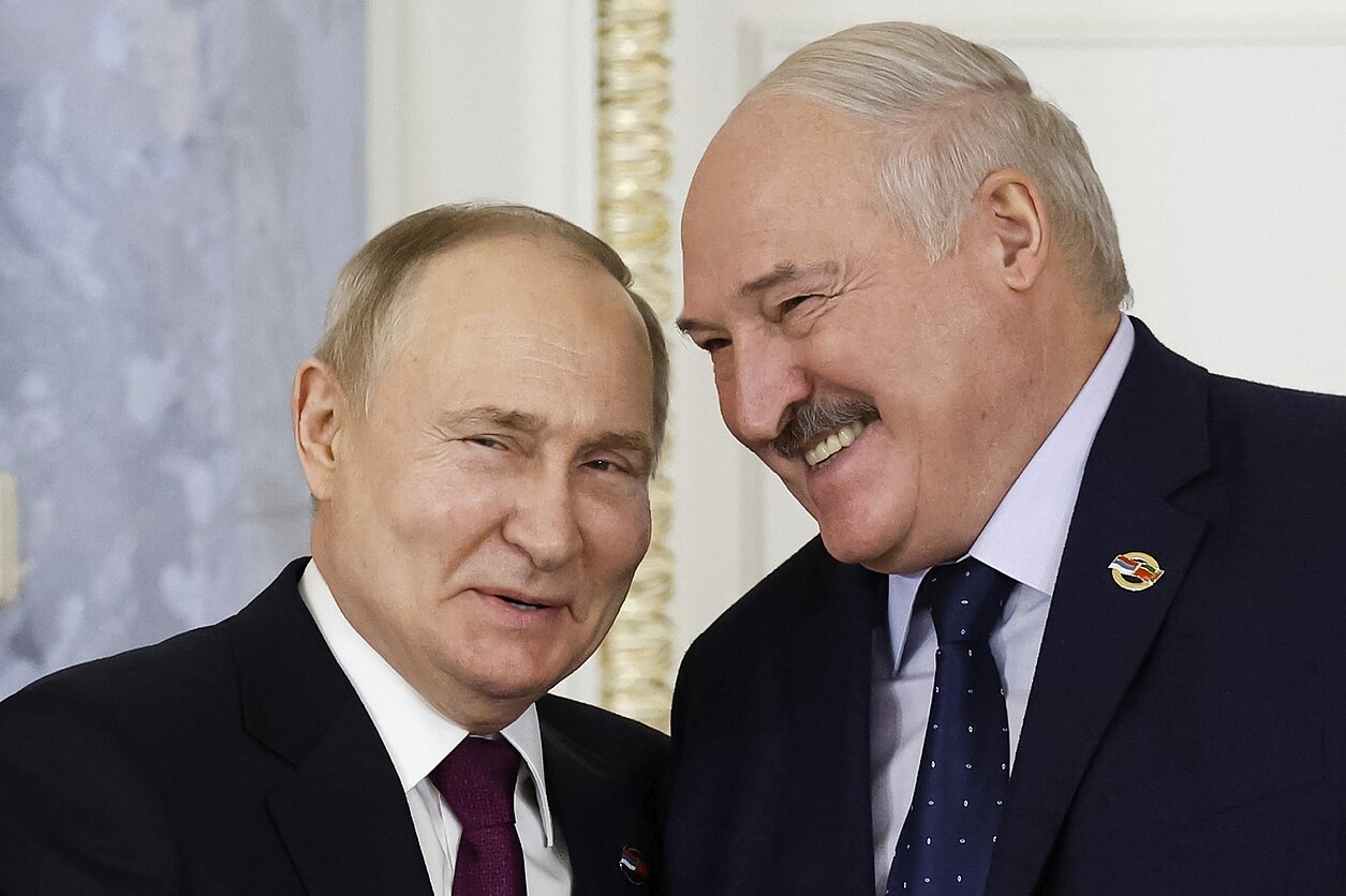Aliaksandras Lukašenka ir Vladimiras Putinas Aliaksandras Lukašenka ir Vladimiras Putinas