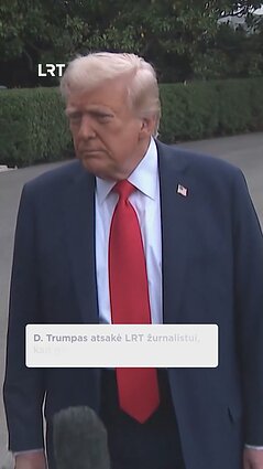 Trumpas atsakė į LRT žurnalisto klausimą: žada ginti Lenkiją ir Baltijos šalis nuo Rusijos