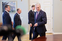 Koalicijos lyderiai ir prezidentas Gitanas Nausėda Koalicijos lyderiai ir prezidentas Gitanas Nausėda