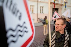 Vilniuje – protestas prieš „aušriečio“ Adomavičiaus skyrimą kultūros ministru Vilniuje – protestas prieš „aušriečio“ Adomavičiaus skyrimą kultūros ministru