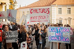 Vilniuje – protestas prieš „aušriečio“ Adomavičiaus skyrimą kultūros ministru Vilniuje – protestas prieš „aušriečio“ Adomavičiaus skyrimą kultūros ministru