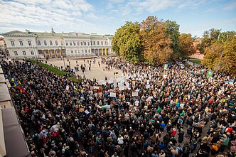 Vilniuje – protestas prieš „aušriečio“ Adomavičiaus skyrimą kultūros ministru