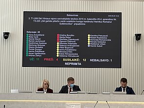 Viliaus rajono savivaldybės tarybos balsavimas dėl H. Gulbinowicziaus Viliaus rajono savivaldybės tarybos balsavimas dėl H. Gulbinowicziaus
