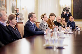 Президент Гитанас Науседа встречается с представителями культурного сообщества