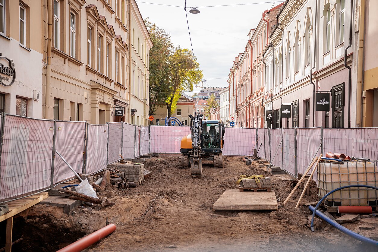 Remontas Trakų gatvėje Remontas Trakų gatvėje