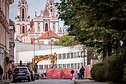 Streetworks in Vilnius Old Town