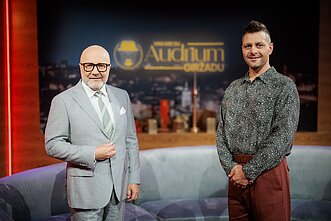 Viačeslavas Mickevičius-Slavka, Audrius Giržadas, vakaro šou „Vakare su Audrium Giržadu“ filmavimas