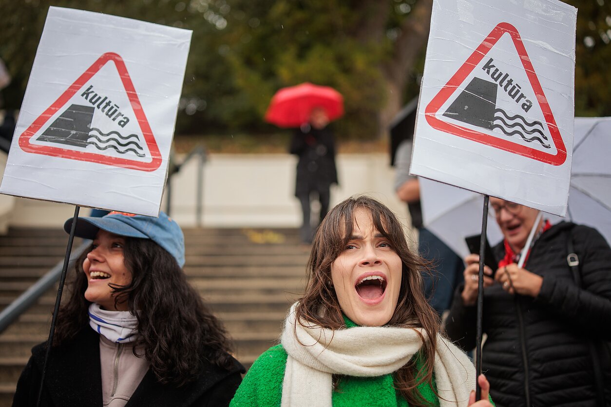 Protests against the Nemunas Dawn party's command of the Culture Ministry