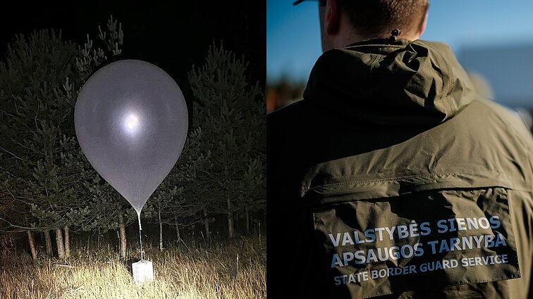 VSAT atstovas apie kontrabandos balionus: skrenda per aukštai, kad pasieniečiai matytų