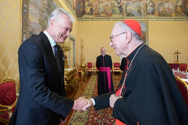 Gitanas Nausėda i Pietro Parolin