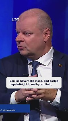 Skvernelis: partija nepateikė jokių realių rezultatų