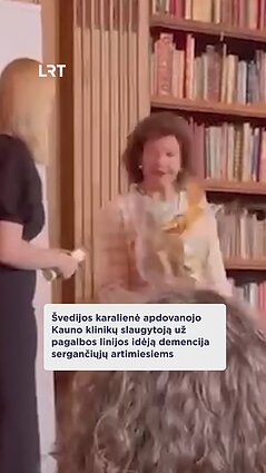 Švedijos karalienės apdovanota slaugytoja Sonata