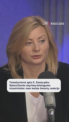 Tamašunienės atsakas dėl viceministrės Zamarytės-Sakavičienės