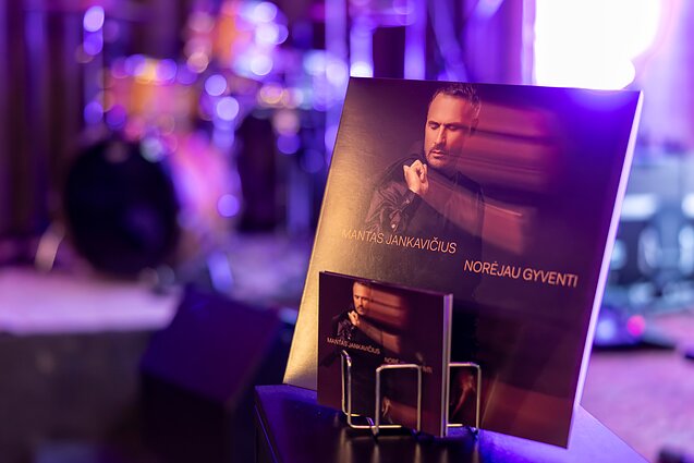 Manto Jankavičiaus albumo pristatymo akimirka Manto Jankavičiaus albumo pristatymo akimirka