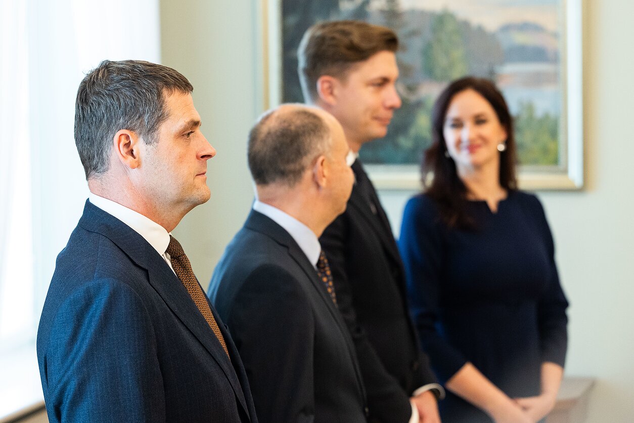 Valdančiosios koalicijos partijų vadovai