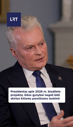 Seimui teikiamas 2026 m. biudžeto projektas