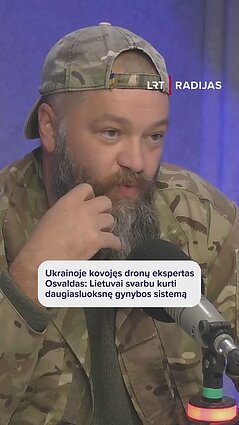Dronų ekspertas Osvaldas: arbaletas – puiki antidroninė kovos priemonė