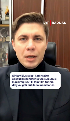 Sinkevičius sako, kad STT vykdo tyrimus Krašto apsaugos ministerijoje