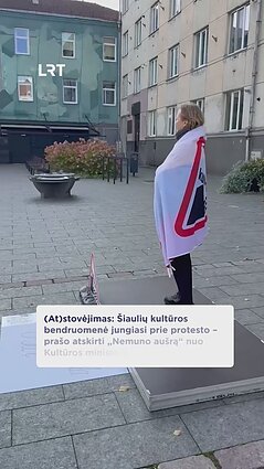 Šiaulių kultūros bendruomenė jungiasi prie protesto