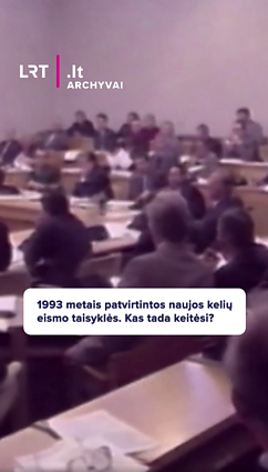 1993 m. patvirtintos naujos kelių eismo taisyklės. Kas keitėsi?