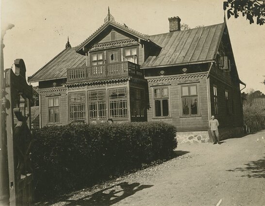 Būsima Jono Šliūpo rezidencija Palangoje. Apie 1916 m. 