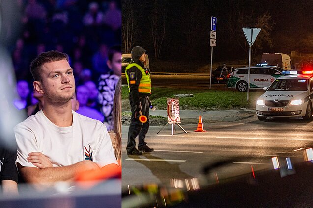 Komikas Markas Žukauskas per policijos reidą įkliuvo neblaivus prie vairo