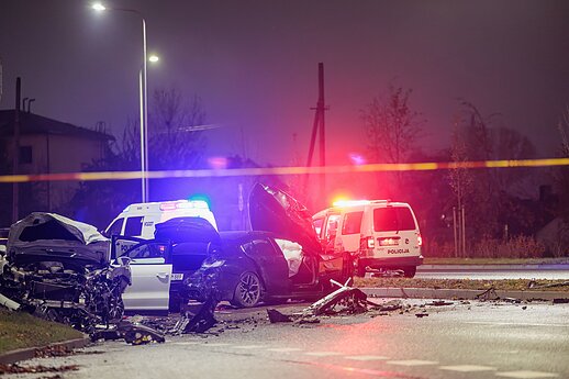 Avarija sostinės Ozo gatvėje
