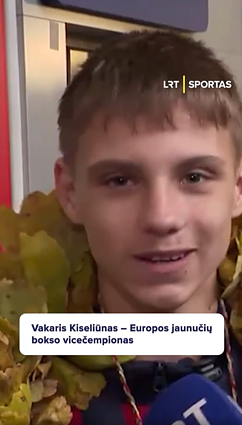 Kiseliūnas į Lietuvą grįžo pasidabinęs Europos jaunučių bokso čempionato sidabru