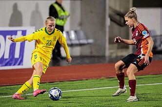 Baltijos moterų futbolo taurė: Lietuva – Latvija