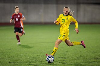 Loreta Rogačiova, Baltijos moterų futbolo taurė: Lietuva – Latvija
