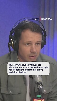 Norkūnas apie tai, kas atsakingas už dronų ir balionų numušimą