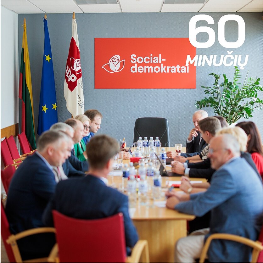 V. Raupelio / LRT nuotr., Lietuvos valstiečių ir žaliųjų sąjungos susitikimas su socialdemokratais dėl koalicijos