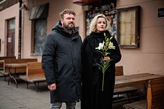 Vilniuje atsisveikinama su Kostu Smoriginu Vilniuje atsisveikinama su Kostu Smoriginu