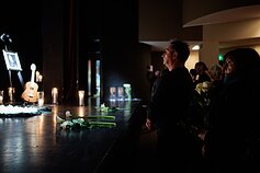 Vilniuje atsisveikinama su Kostu Smoriginu Vilniuje atsisveikinama su Kostu Smoriginu