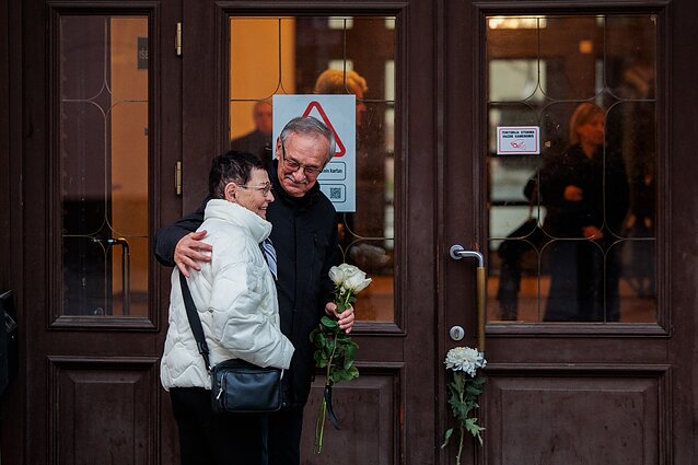 Vilniuje atsisveikinama su Kostu Smoriginu Vilniuje atsisveikinama su Kostu Smoriginu